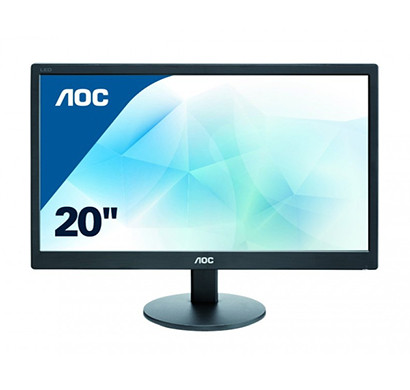 aoc (e2070swn) 19.5 led widescreen monitor/ black